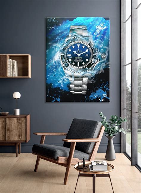 rolex oyster wall art.